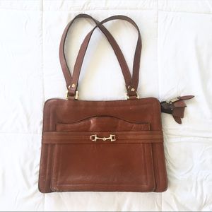 1970s Vintage Genuine Leather Arm Bag